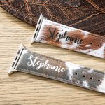 Personalisierte Faux Kuhfell Design Watch Band für Apple