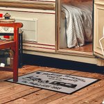 Felpudo de bienvenida personalizado Happy Campers RV para interior exterior Regalos de camping