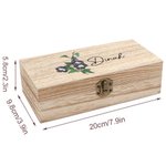 Personalized Birth Flower Wood Storage Box