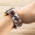 Personalisierte Faux Kuhfell Design Watch Band für Apple