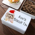 Personalisierte Metall Weihnachten Hundefutter behandeln Dose Weihnachten Haustier Geschenke