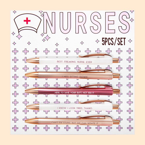Funny Nurses Pen Set with Custom Name 5 or 6 Pcs