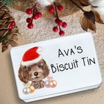 Personalisierte Metall Weihnachten Hundefutter behandeln Dose Weihnachten Haustier Geschenke