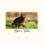 Personalized Pet Treat Storage Container with Pet Photo