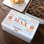 Personalisierte Hund Haustier behandeln Lagerung Container