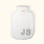 Personalized Hot Water Bottle with Soft Fleece Cover