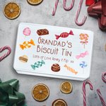 Personalised Sweet Treat Tin for Family Children Grandparents Gift