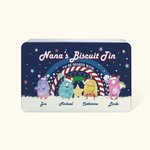 Personalized Sweet Monster Characters Metal Biscuit Tin