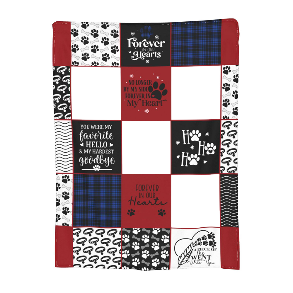 Personalized Pet Dog Cat Blanket with Photos and Name Gift for Pet