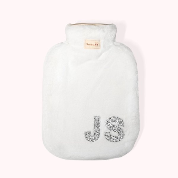 Personalisierte Wärmflasche mit weichem Fleecebezug