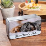Personalized Pet Treat Storage Container with Pet Photo