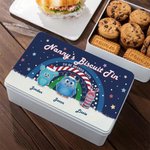 Personalized Sweet Monster Characters Metal Biscuit Tin