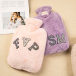 Personalisierte Wärmflasche mit weichem Fleecebezug