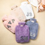 Personalisierte Wärmflasche mit weichem Fleecebezug