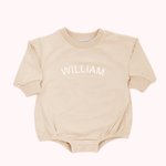 Personalisierte Neutral Sweatshirt Onesie für Baby