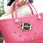 Personalized  Football Charm Accessories for Bogg Bag