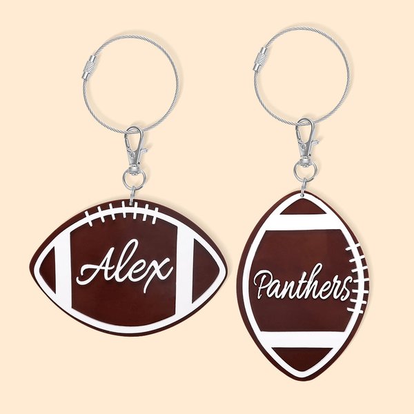 Gepersonaliseerde Voetbal Bedel Accessoires voor Bogg Bag