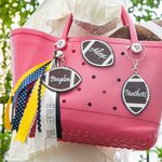 Personalized  Football Charm Accessories for Bogg Bag