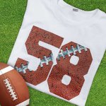 Personalised Football Number T-Shirt for Sport Lover