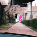 Personalised Football Baseball Wool Felt Air Freshener Scented Ornament with Name Car Decor Birthday Gift for Ball Lovers