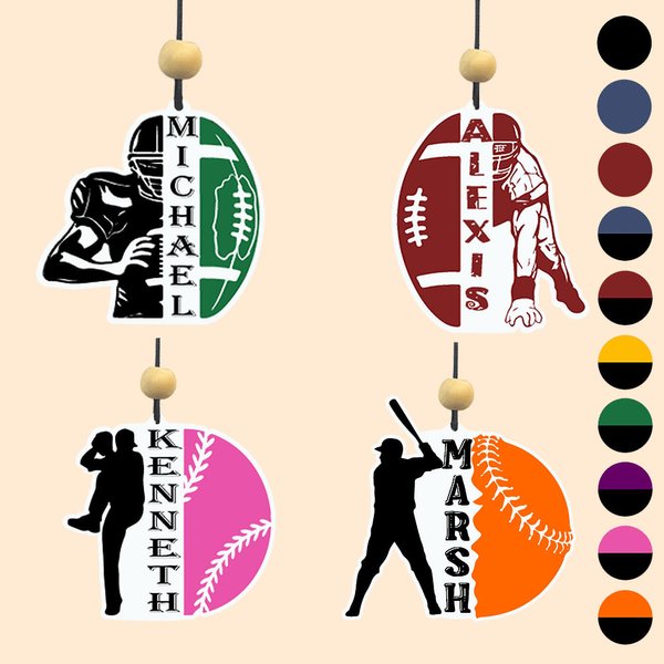 Football Theme Wool Felt Car Air Freshener