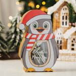 Christmas Cute Penguin Wooden Money Box for Children