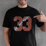 Personalised Football Number T-Shirt for Sport Lover