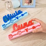 Personalisierte 3D-Druck Geburt Ankündigung Home Decor für Neugeborene Geschenk