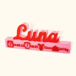 Personalisierte 3D-Druck Geburt Ankündigung Home Decor für Neugeborene Geschenk