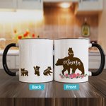 Personalisierte Mama Bär und Cubs Namen Becher für Muttertag Geschenk