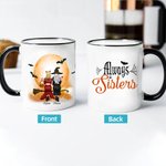 Halloween Personalizado Siempre Hermanas Taza 10 oz Mejor Amigo Regalo