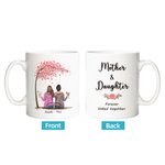 Personalized Mug Mother and Daughter Forever Linked Together