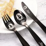Personalized Mermaid Cutlery Set Gift for Kids