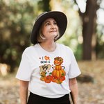 Personlig höstpumpa T-shirt Familj T-shirt Mormor T-shirt