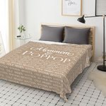 Coperta di famiglia personalizzata multicolore in morbido pile con 1-20 nomi Regalo di Natale e compleanno per la famiglia dei nonni