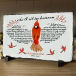 Personalisierte Kardinal Schiefer Home Decor Sympathie Erinnerung Geschenk