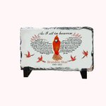 Personalisierte Kardinal Schiefer Home Decor Sympathie Erinnerung Geschenk