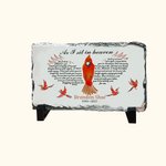 Personalized Cardinal Slate Home Decor Sympathy Memory Gift
