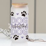 Taza Mamá Perro Personalizada con Tapa y Pajita