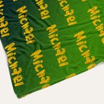 Personalised Cartoon Cute Font Fleece Blanket with Name and Gradient Color High Quality Super Soft Home Decor Birthday Gift for Kids