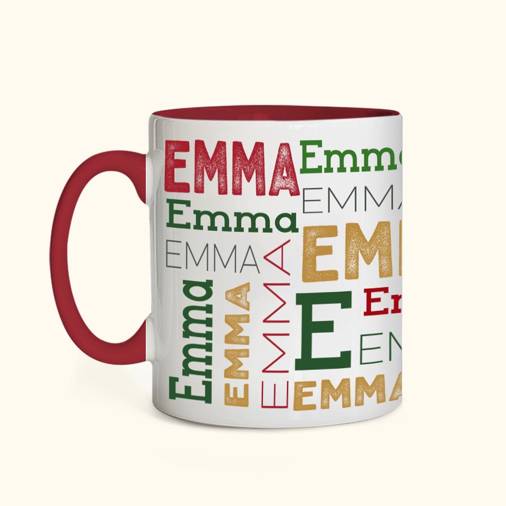 personalized-christmas-repeating-name-enamel-mug-camp-mug-callie