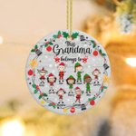 Personalisierte Keramik Diese Oma gehören zu Weihnachten Ornament Oma Xmas Geschenk