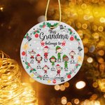 Personalisierte Keramik Diese Oma gehören zu Weihnachten Ornament Oma Xmas Geschenk