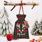 Sac cadeau de Noël personnalisé avec étiquettes pour la décoration de Noël