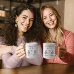 Personalized I Wish You Lived Next To Me Long Distance Mug with Name Gift for Friend Lover Neighbor Valentine's Day Housewarming Christmas