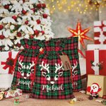 Sac cadeau de Noël personnalisé avec étiquettes pour la décoration de Noël