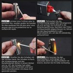 Personalisierte Dragon's Breath Immortal Feuerzeug Fire Starter Permanent Match Keychain Geburtstag Halloween Geschenk für Männer