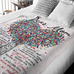 Personalisierte Die Welt zu mir Familie Herz Baum Decke Muttertag Geburtstag Geschenk für Familie