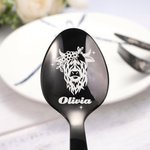 Personalized highland Cow Cutlery Sets Gift