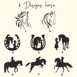 Personalized Horse Cutlery Sets Gift for Horsegirls and Horseboys